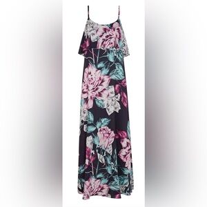 Tropical floral maxi dress Size 12